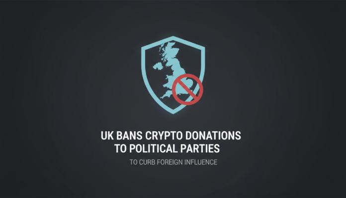 UK Bans Crypto Donations to Political Parties to Curb Foreign Influence