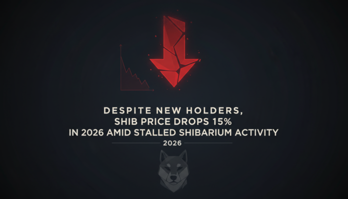 Despite New Holders, SHIB Price Drops 15% in 2026 Amid Stalled Shibarium Activity