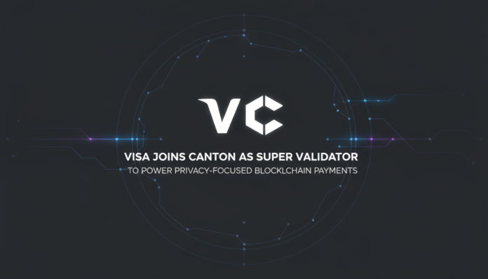 Visa Joins Canton as Super Validator to Power Privacy-Focused Blockchain Payments