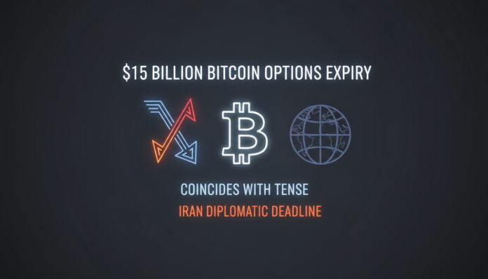 $15 Billion Bitcoin Options Expiry Coincides With Tense Iran Diplomatic Deadline