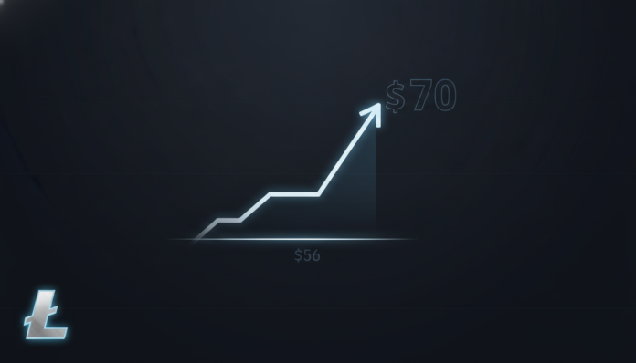 Litecoin Consolidates Near $56, Analysts Eye $70 Breakout With Bullish Channel Pattern