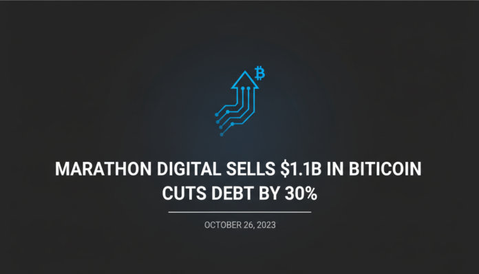 Marathon Digital sells $1.1B in Bitcoin, cuts debt by 30%