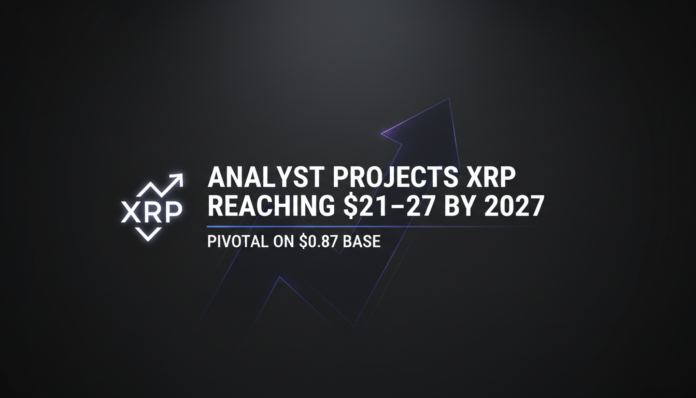 Analyst Projects XRP Reaching $21-$27 by 2027, Pivotal on $0.87 Base