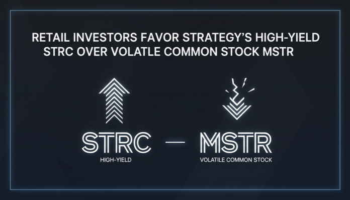 Retail Investors Favor Strategy's High-Yield STRC Over Volatile Common Stock MSTR