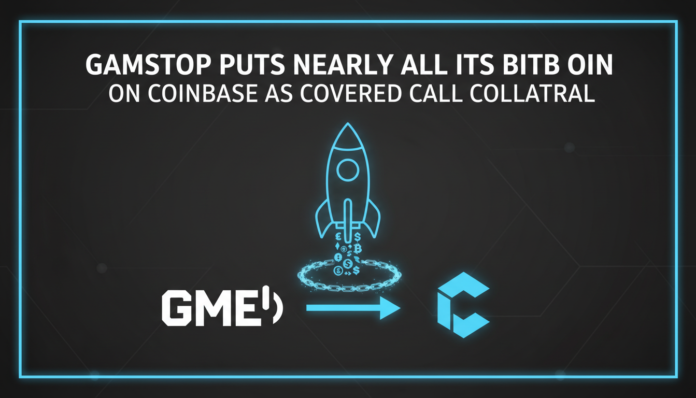 GameStop puts nearly all its Bitcoin on Coinbase as covered call collateral
