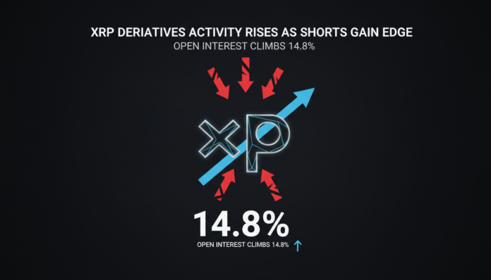 XRP Derivatives Activity Rises as Shorts Gain Edge Open Interest Climbs 14.8%