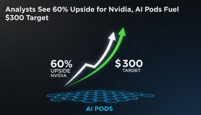 Analysts See 60% Upside for Nvidia, AI Pods Fuel $300 Target