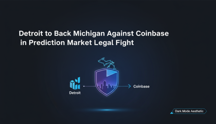 Detroit to Back Michigan Against Coinbase in Prediction Market Legal Fight