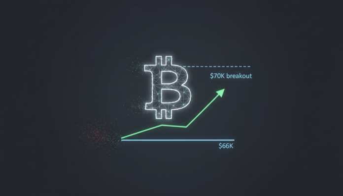 Bitcoin Holds $66K Support, Eyes $70K Breakout as Bearish Pressure Weakens