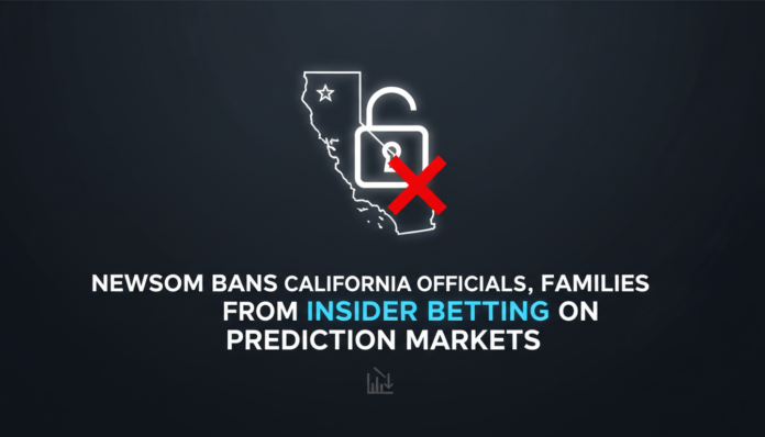 Newsom Bans California Officials, Families From Insider Betting on Prediction Markets