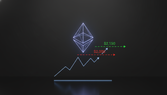 Ethereum Fights to Hold $2,000 as Breakout Could Target $2,150 Resistance