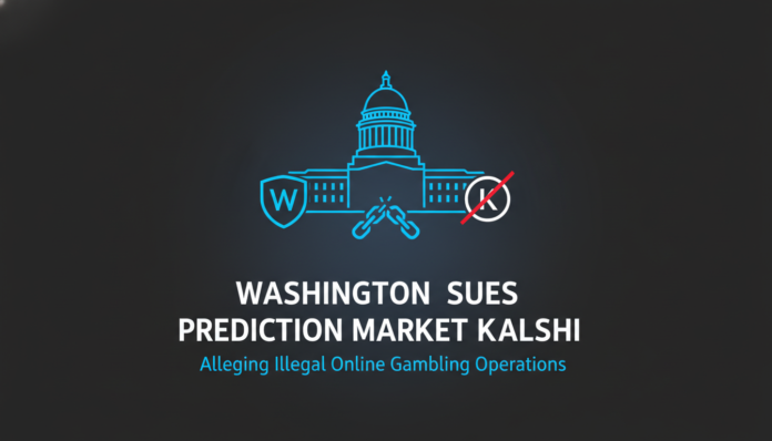 Washington Sues Prediction Market Kalshi, Alleging Illegal Online Gambling Operations