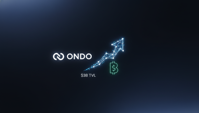ONDO Surges as Ondo Finance Passes $3B TVL Milestone. Bullish Momentum Builds.