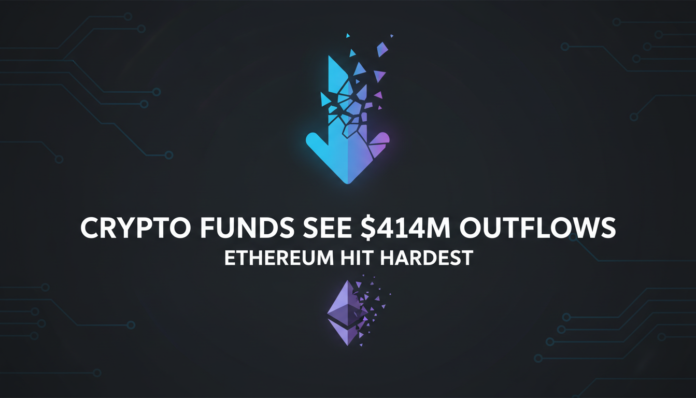 Crypto Funds See $414M Outflows; Ethereum Hit Hardest