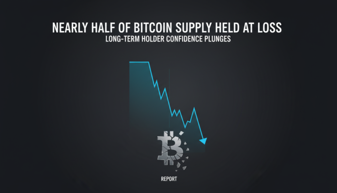 Nearly Half of Bitcoin Supply Held at Loss as Long-Term Holder Confidence Plunges: Report