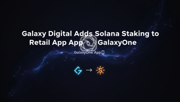 Galaxy Digital Adds Solana Staking to Retail App GalaxyOne