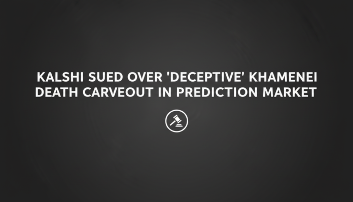 Kalshi sued over 