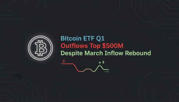 Bitcoin ETF Q1 Outflows Top $500M Despite March Inflow Rebound