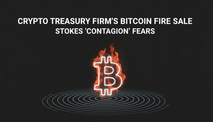 Crypto Treasury Firm’s Bitcoin Fire Sale Stokes “Contagion” Fears