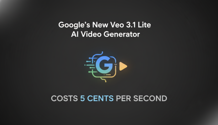 Google's New Veo 3.1 Lite AI Video Generator Costs 5 Cents Per Second