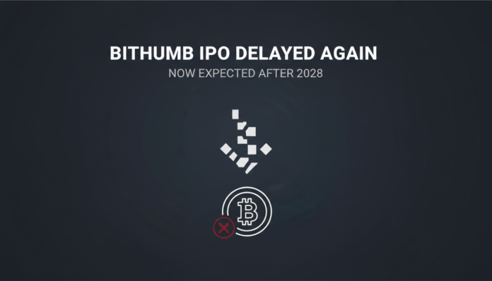 Bithumb IPO delayed again, now expected after 2028