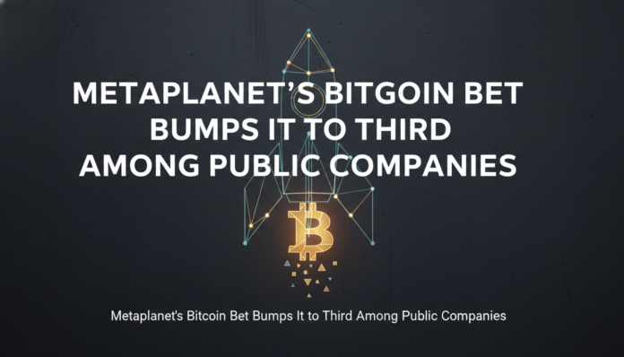 Metaplanet's Bitcoin Bet Bumps It to Third Among Public Companies