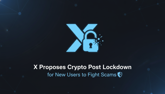 X Proposes Crypto Post Lockdown for New Users to Fight Scams