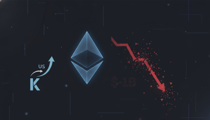 Ethereum Faces $1B Derivatives Sell-Off as Korean and US Demand Diverges
