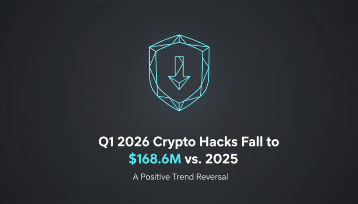 Q1 2026 Crypto Hacks Fall to $168.6M vs. 2025