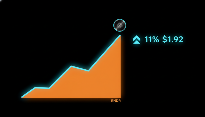 Render Token Jumps 11% to $1.92 as Bullish Speculators Fuel Rally