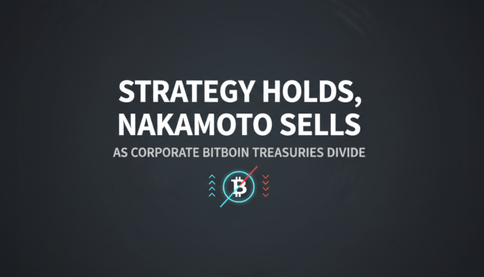 Strategy Holds, Nakamoto Sells as Corporate Bitcoin Treasuries Divide