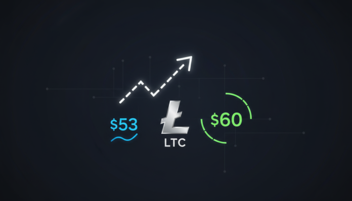 LTC Surges to $53: Momentum Builds for $60 Breakout