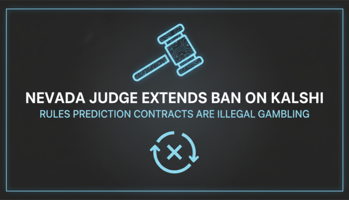 Nevada judge extends ban on Kalshi, rules prediction contracts are illegal gambling