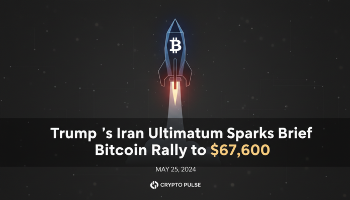 Trump's Iran Ultimatum Sparks Brief Bitcoin Rally to $67,600