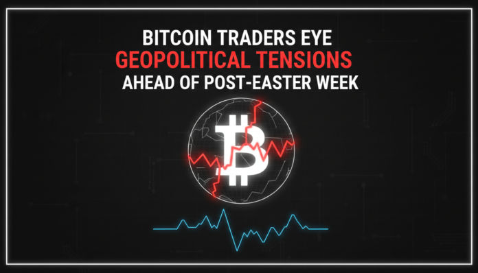 Bitcoin Traders Eye Geopolitical Tensions Ahead of Post-Easter Week