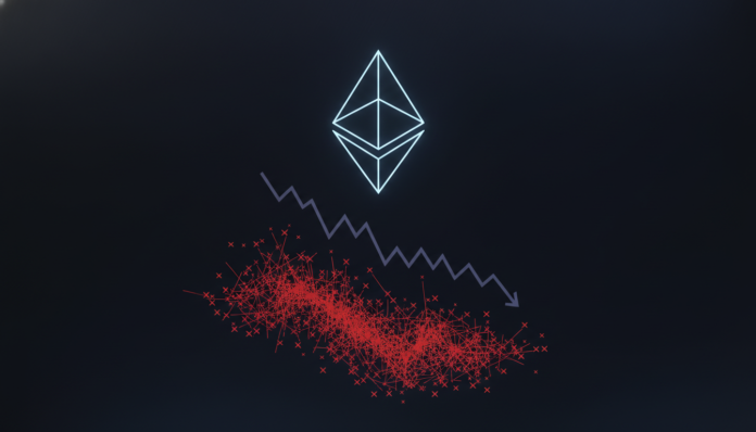 Ethereum usage declines but failed transactions surge to 700,000, signaling deeper network issues