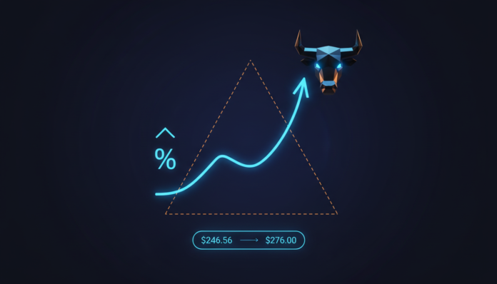ZEC Rises 4% to $246.56, Bullish Chart Pattern Targets $276 Breakout
