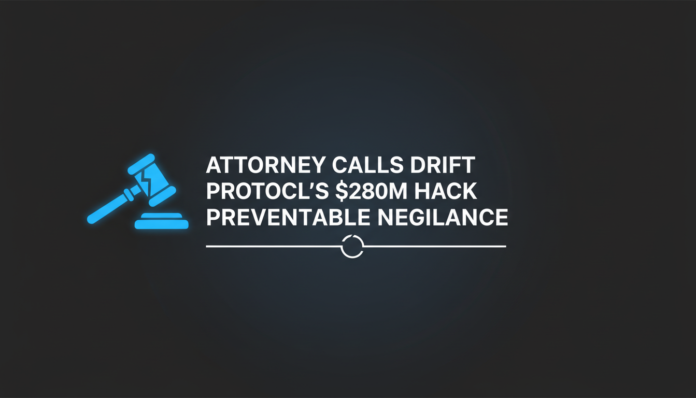 Attorney calls Drift Protocol's $280M hack preventable negligence