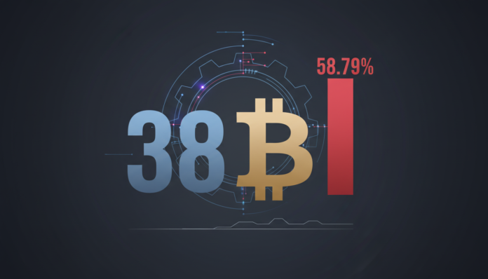 Altcoin Season Stalls at Index 38 as Bitcoin Dominance Holds Firm at 58.79%