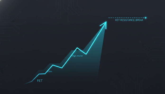 FET Rises 6.26% Amid High Volume, Eyes Key Resistance Break