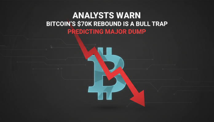Analysts Warn Bitcoin's $70K Rebound Is a Bull Trap, Predicting Major Dump
