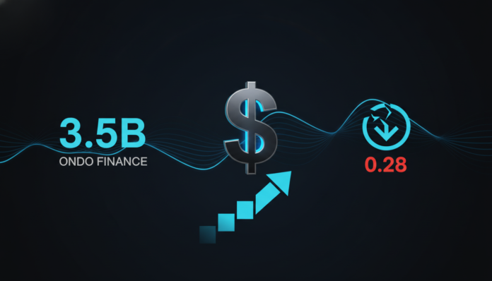 Ondo Finance Tops $3.5B as ONDO Token Struggles for a Reversal Above $0.28