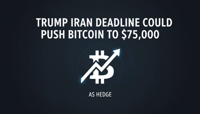 Trump Iran Deadline Could Push Bitcoin to $75,000 as Hedge