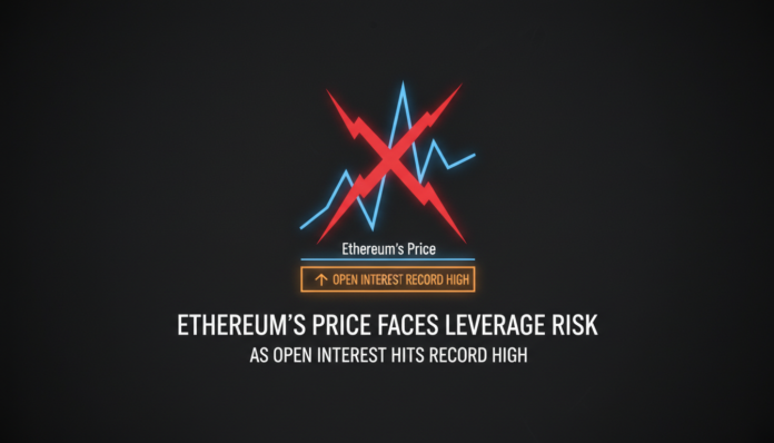 Ethereum's Price Faces Leverage Risk As Open Interest Hits Record High