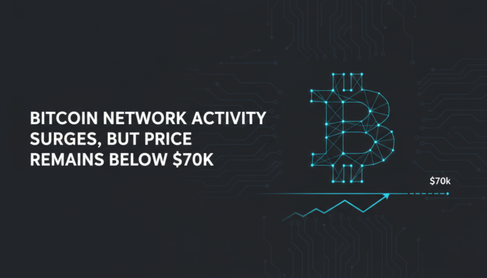 Bitcoin Network Activity Surges, But Price Remains Below $70k