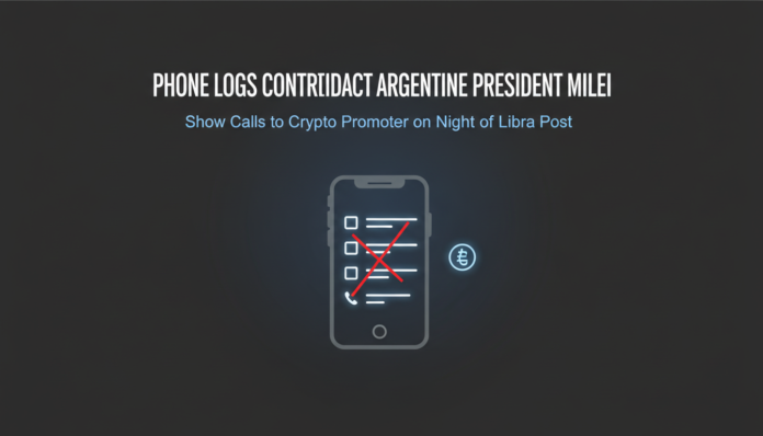 Phone Logs Contradict Argentine President Milei, Show Calls to Crypto Promoter on Night of Libra Post