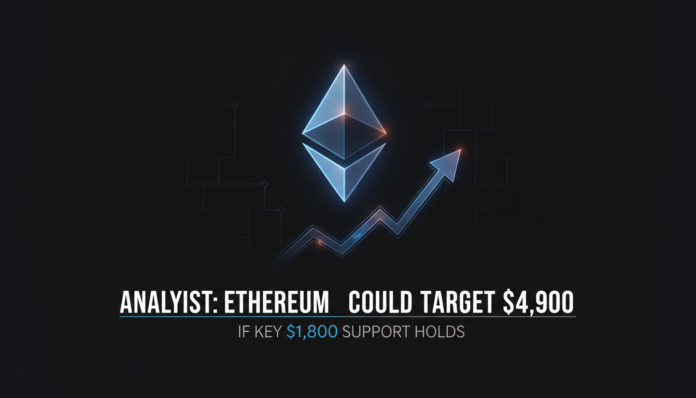 Analyst: Ethereum Could Target $4,900 if Key $1,800 Support Holds