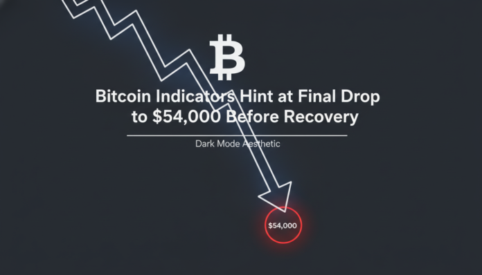 Bitcoin Indicators Hint at Final Drop to $54,000 Before Recovery