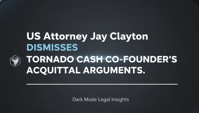 US Attorney Jay Clayton Dismisses Tornado Cash Co-Founder’s Acquittal Arguments