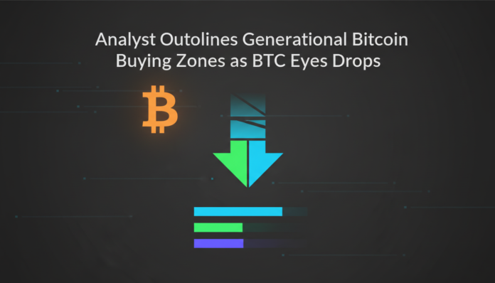 Analyst Outlines Generational Bitcoin Buying Zones as BTC Eyes Drops